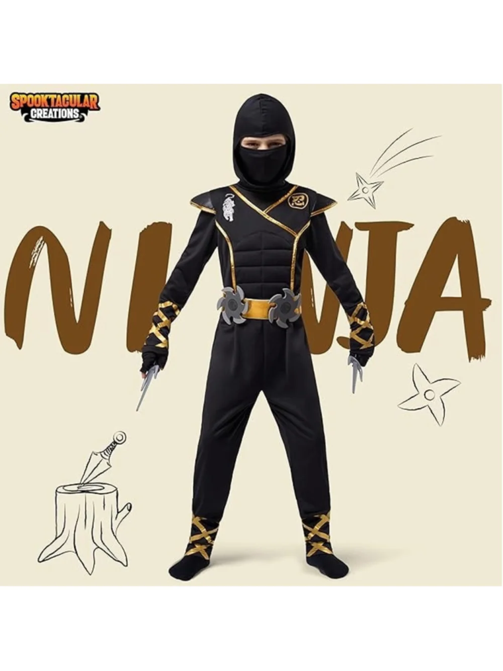 New Halloween Ninja Costume, Ninja Costume Kids
